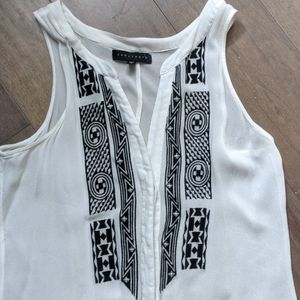Women's Sheer Sanctuary button down tank